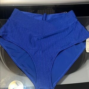 Blue High-Waisted Bikini Bottom from Aerie